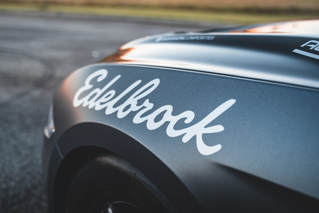 Edelbrock-supercharged Steeda Silver Bullet Mustang GT