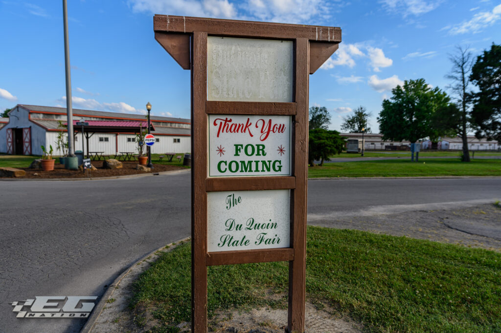 Du Quoin Fairgrounds, Thanks for Coming sign