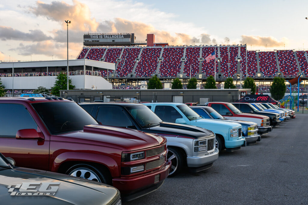 Cars and trucks from Battle in Bama show