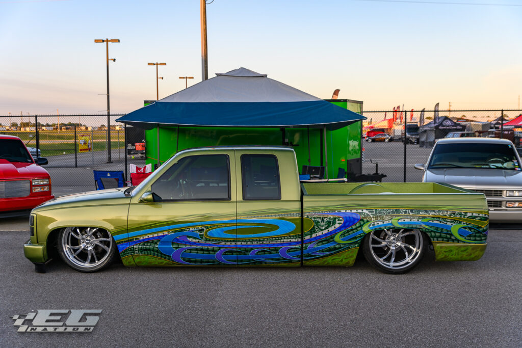 Cars and trucks from Battle in Bama show